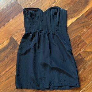 Elegant Black Strapless Dress